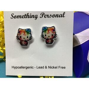 Kawaii Kitty - Hello Kitty Inspired Earrings - Handcrafted Sanrio Style Earrings